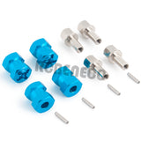 4PCS 12mm Aluminum Wheel Hex Hub 15mm Offset Extension Hex Drive Adapter Combiner for Axial SCX10 CC01 D90 Wraith 1/10 RC Crawler