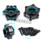 4PCS Wheel Hex Extended Adapter Widen 5mm for LOSI 1/8 LMT 4WD Digger Monster Buggy, King Sling Truck