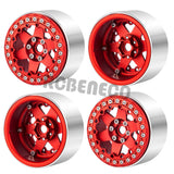 2.2 inch RC Beadlock Wheels Rims Aluminum Metal Hub for 1/10 RC Crawler Car Axial Wraith 90018/90048 RR10 TRX4