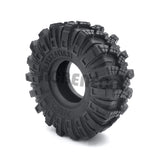 4PCS Micro Crawler 1.0" Wheel Tires Soft Mud Terrain Rubber Tyres for 1/24 Axial SCX24 Bronco Gladiator Deadbolt Parts