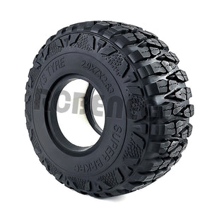 1/2/4PCS 2.9" Rubber Wheel Tires for Axial SCX6