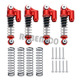 4PCS Metal Shock Absorber Damper with Springs for 1/24 RC Crawler Car