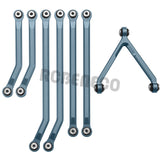 CNC Aluminum High Clearance Chassis Linkage Set for Axial SCX24 AXI90081