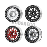 4pcs 1.9" Alloy Metal Beadlock Wheel Rims For SCX10 TRX4 D90 CC01 TF2