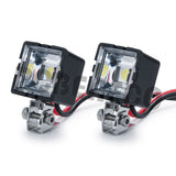 Round/Square LED Headlights Spotlight DC 5-7.4V for Traxxas TRX4 TRX6