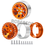 1.0inch Metal Beadlock Wheels Rims for Axial SCX24 1/24 RC Crawler Car