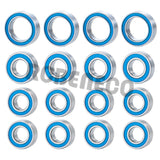 16PCS/lot Rubber Sealed Bearing Kit for Tamiya RC Truck Car