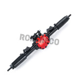 Alloy Front Rear Straight Complete Axle Steel Gear for 1:10 RC Crawler Axial SCX10 II AX90046 90047 90027 90028 Upgrade Parts