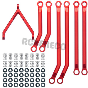 CNC Aluminum High Clearance Chassis Linkage Set for Axial SCX24 AXI90081