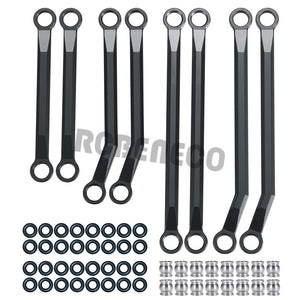 Metal High Clearance Chassis Link Rods Set for 1/18 RC Crawler Traxxas TRX4M Bronco Defender Upgrade Parts