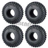 4pcs 2.2inch Rubber Tyre Wheel Tires with Foam Insert for Axial SCX10 90046 AXI03007 Wraith 90048 TRX4 1/10 RC Rock Crawler Car