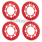 4Pcs Aluminum Alloy 2.2" Wheel Outer Ring Replacement Ring for Axial SCX10 90046 TRX4