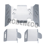 Stainless Steel Chassis Armor Axle Protector Skid Plate For Axial SCX6