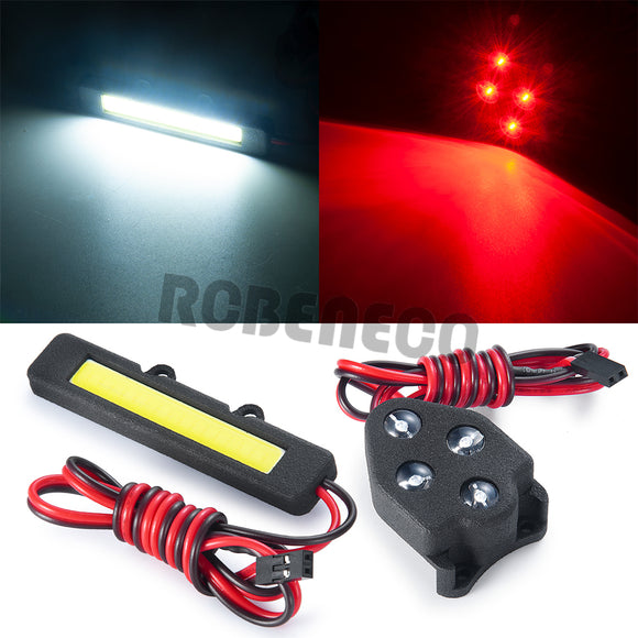 Front Rear LED Light Bar Complete Kit for TRAXXAS 1/8 Sledge 4WD Monster Truck Car Decorative Lamp