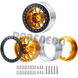 1/2/4pcs 2.9inch Aluminum Alloy Beadlock Wheel Rim for Axial SCX6