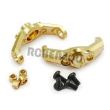 2pcs Brass Caster Blocks Front C-Hub Carrier Counterweight for 1/18 RC Crawler TRX4M Bronco Defender Upgrade Parts