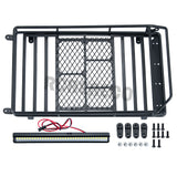 Luggage Carrier Roof Rack with LED Light Bar for 1/10 Axial SCX10