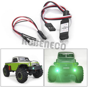 LED Headlights with Light Control Module CH2 for Axial SCX24 AXI00004