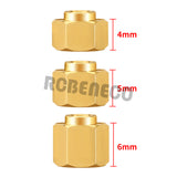 Brass Wheel Hex Hub 4mm/5mm/6mm Extenders Adaptor Set for 1/18 RC Crawler Car TRX4M Upgrade Parts