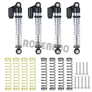 43mm Shocks Aluminum Threaded Tele Absorber Damper for Axial SCX24 Wrangler Bronco Gladiator Deadbolt C10