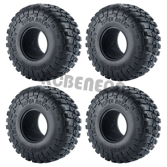 4pcs 1.9inch Rubber Tyres Wheel Tires 120mm for 1:10 Axial SCX10 II 90046