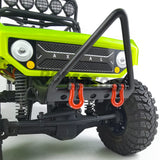 Metal Front Bumper with Winch Mount Shackles for 1/10 Scale RC Car Axial SCX10 Wrangler 90047 Upgrade