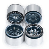 4pcs 2.2 inch Metal Beadlock Wheel Rim for 1/10 RC Rock Crawler Car Axial RBX10 AXI03005 TRX4