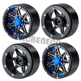 4PCS Aluminum 2.2" Beadlock Wheel Rim Hubs for 1/10 RC Crawler Axial SCX10 Wraith 90048 RR10 Redcat TRX4 D90 Tamiya CC01