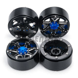 4PCS Aluminum 2.2" Beadlock Wheel Rim Hubs for 1/10 RC Crawler Axial SCX10 Wraith 90048 RR10 Redcat TRX4 D90 Tamiya CC01