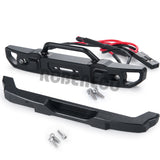 Metal Front & Rear Bumper with Lights for Axial SCX24 Ford AXI00006 1/24 RC Crawler Car