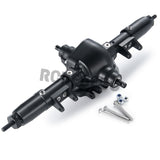 CNC Metal Front Middle Rear Axle Set with Servo Base for Axial SCX10 1/10 RC Crawler Car Truck Upgrade Parts