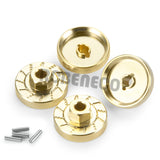 4Pcs Brass Wheel Hex Hub Extenders Adapters Counterweight for Traxxas TRX-4M Bronco Defender 1/18 RC Crawler Car Model