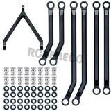 CNC Aluminum High Clearance Chassis Linkage Set for Axial SCX24 AXI90081