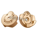 2pcs Brass Outer Portal Covers Counterweight for 1/18 Axial UTB18 Capra Unlimited Trail Buggy Upgrade (UTB18-01)