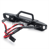 Aluminum Alloy Rear Bumper/Front Bumper with LED Front Light for Axial SCX24 AXI00006 Bronco 1/24th RC Crawler