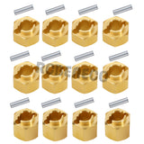 Brass Wheel Hex Hub 4mm/5mm/6mm Extenders Adaptor Set for 1/18 RC Crawler Car TRX4M Upgrade Parts