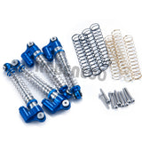 4PCS Shock Absorber Piggyback Damper with Spring for 1/24 RC Crawler Car