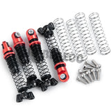 Shock Absorber Aluminum Alloy Damper with Spare Springs for 1/18 Kyosho Jimny RC Crawler Car