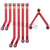 CNC Aluminum High Clearance Chassis Linkage Set for Axial SCX24 AXI90081