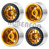 1/2/4pcs 2.9inch Aluminum Alloy Beadlock Wheel Rim for Axial SCX6