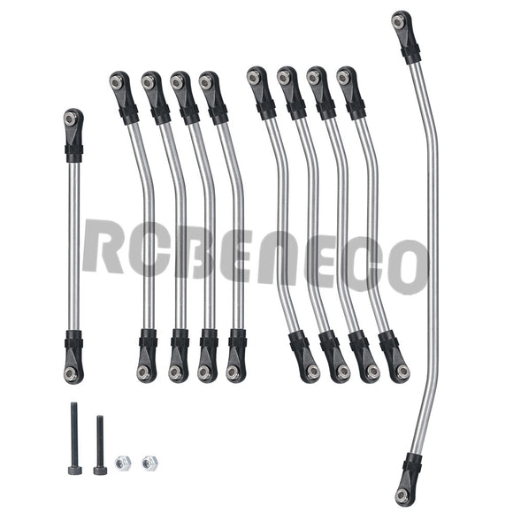 10Pcs Metal Suspension Steering Linkage Link Rod for Axial Wraith 90018