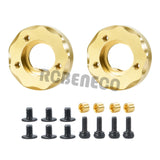 1Pair Portal Steering Knuckle Cup Wheel Hub Counterweight for 1/18 RC Crawler Car Kyosho Jimny