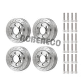 1/2/4pcs Stainless Steel Counterweights for 1:10 RC Crawler 1.9" Beadlock Wheels