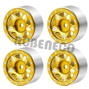 4pcs 1.0" Metal Beadlock Wheel Rim for 1/24 RC Crawler Car