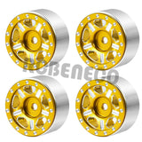 4pcs 1.0" Metal Beadlock Wheel Rim for 1/24 RC Crawler Car