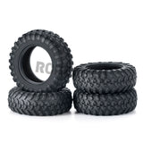 4PCS Rubber Tyres 15x42mm for Kyosho Jimny 1/18 RC Crawler Car Wheels Tires Upgrade Parts