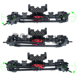 Aluminum Alloy Front/Rear Axle for Axial SCX10 II 90046 90047