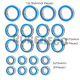 20Pcs Metal Wheel Hubs Bearing Kit for 1/10 RC Crawler Car