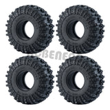 4PCS 2.2" Rubber Wheel Tires for TRX-4 Axial Wraith SCX10 90047 D90 D110 TF2