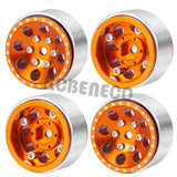 1.0inch Metal Beadlock Wheels Rims for Axial SCX24 1/24 RC Crawler Car